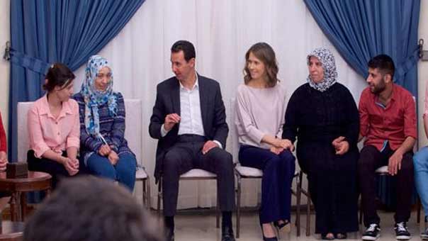 الرئيس الأسد خلال استقباله 34 مخطوفاً محررًا: موضوع المخطوفين والمفقودين يشكل هاجسا أساسيا لنا كدولة