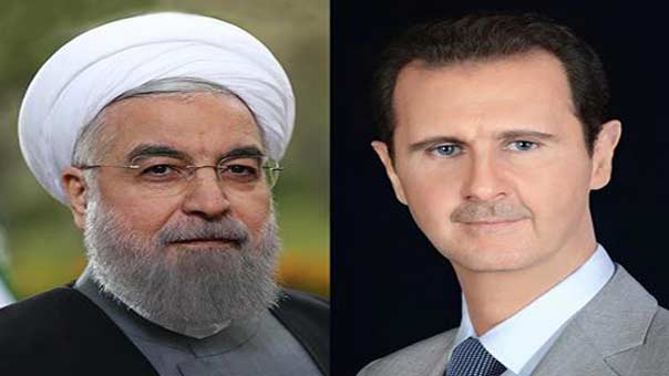 الأسد وروحاني يؤكدان في اتصال هاتفي على المضي في محاربة الإرهاب والثقة التامة بالانتصار