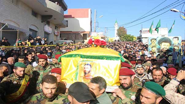 حزب الله يشيع الشهيد المجاهد علي الرز (ذو الفقار) في بنعفول