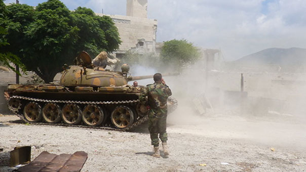 الجيش السوري يبدأ بشن هجوم واسع على حي جوبر الدمشقي