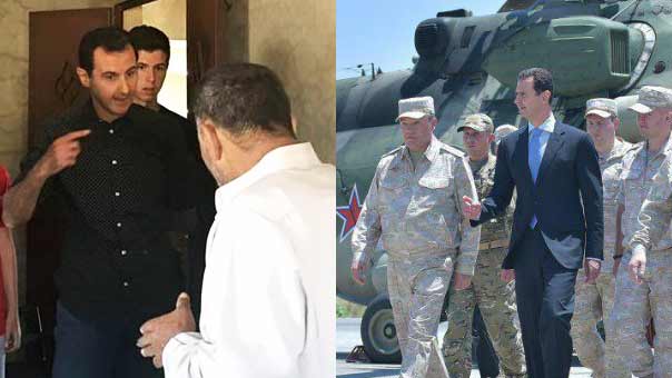 بالصور: الرئيس الأسد يزور قاعدة حميميم العسكرية في اللاذقية ويلتقي عدداً من الجرحى بريف حماة