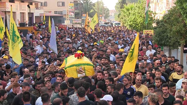 حزب الله وجمهور المقاومة يشيعون الشهيد صبرا في تول ـ النبطية