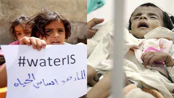 السعودية تواصل ارتكاب أبشع الجرائم في اليمن .. وتتسبب بنصف مليون حالة كوليرا