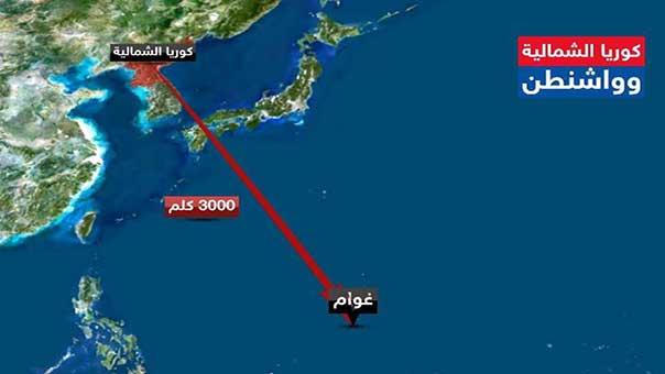 بيونغ يانغ تهدد بشن هجوم على &rsquo;غوام&rsquo; الأميركية..وواشنطن: قد يتطور الوضع إلى حرب سريعاً جداً