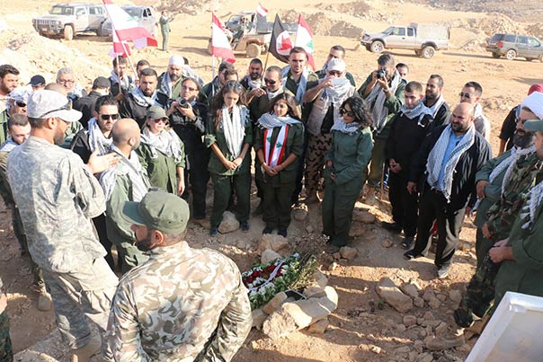 وفد من المنظمات الشبابية والطلابية اللبنانية في جرود عرسال