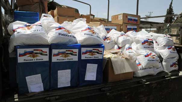 مساعدات روسية طبية لمناطق في محافظة حماة السورية