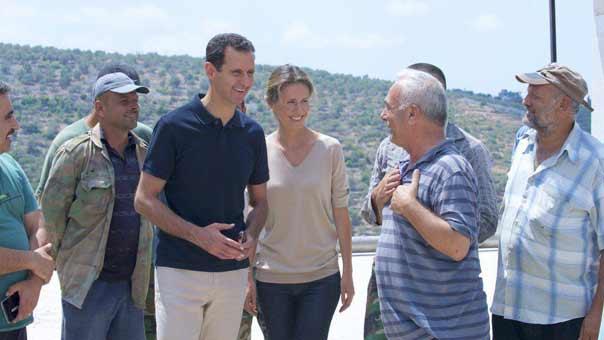 بالصور: جولة للرئيس السوري بشار الاسد في ريف طرطوس