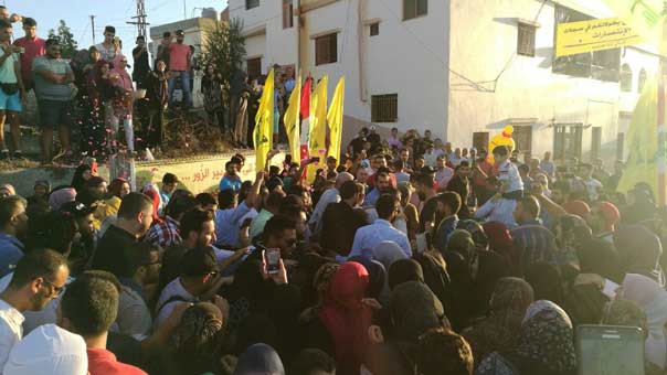 طيرحرفا الجنوبية تقيم حفل إستقبال للقائد الميداني في المقاومة بدير الزور الحاج ابو مصطفى