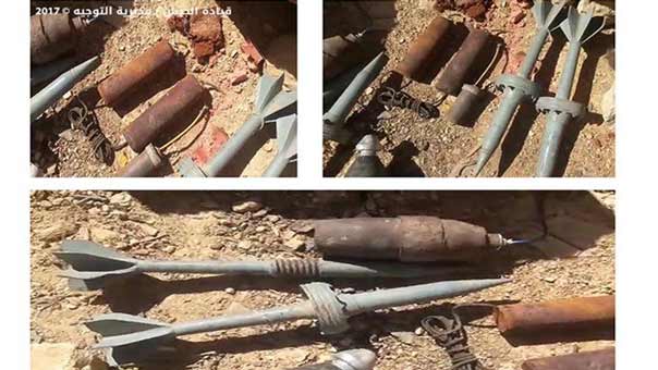 بالصور - الجيش يضبط مخزناً يحتوي على 10 عبوات ناسفة