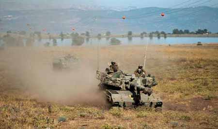 الجيش الصهيوني يشن هجمات على مواقع للجيش السوري في الجولان