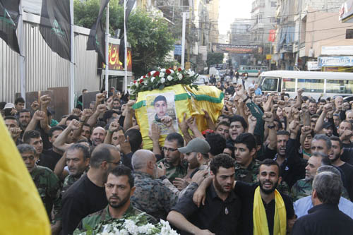 حزب الله وجماهير المقاومة شيعوا الشهيد المجاهد فادي نصرالله في روضة الشهيدين