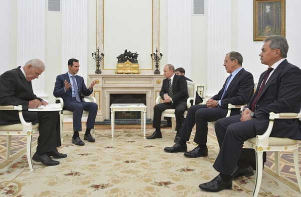 بعد لقاء الاسد وبوتين..مشاورات هاتفية &rsquo;حامية&rsquo; تديرها روسيا بشأن الوضع السوري