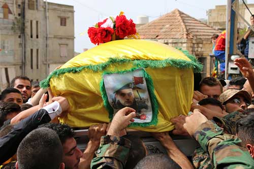 حزب الله وجماهير المقاومة شيعوا الشهيد سامي محمد علي حرب في بلدة حاروف الجنوبية