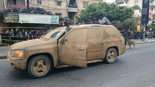 بالصور: إجراءات الحماية في الضاحية الجنوبية لبيروت