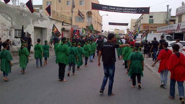 مواكب &rsquo;قواسم البحرين&rsquo; تجوب المناطق في ذكرى عاشوراء