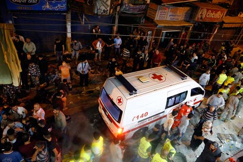مجدداً .. الارهاب التكفيري يستهدف الآمنين في منطقة مكتظة بالسكان في برج البراجنة