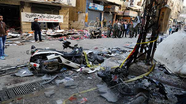 بالصور: هكذا بدت برج البراجنة صبيحة الانفجارين الارهابيين