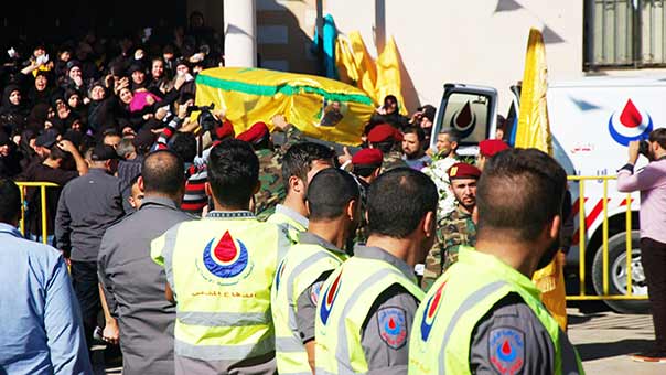 لبنان يستكمل تشييع الشهداء الذين قضوا في التفجييرين الانتحاريين في برج البراجنة