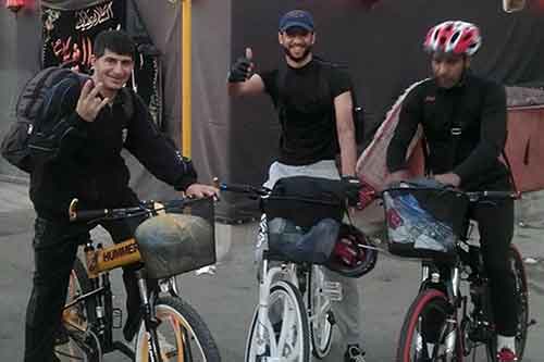 ثلاثة سعوديين ينطلقون على دراجات هوائية من تاروت الى كربلاء المقدّسة