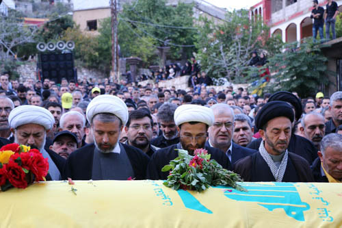 حزب الله وأهالي قعقعية الجسر شيعوا الشهيد المجاهد علي زكريا ضاهر
