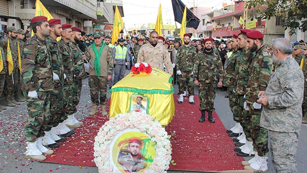 حزب الله وأهالي بلدة عين التينة البقاعية يشيعون الشهيد المجاهد باقر حسن هاشم