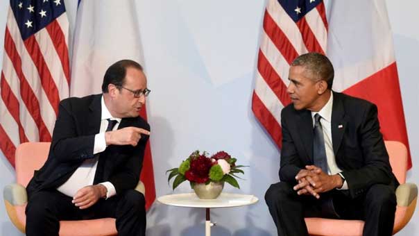 شبح هجمات باريس يخيم على لقاء هولاند - أوباما في واشنطن