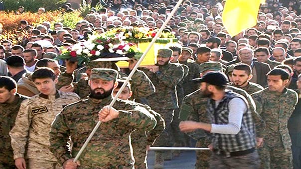 حزب الله وأهالي مدينة بعلبك يودعون الشهيد عباس حسان حبيب