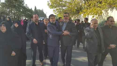 تشييع الشهيد آبادي بعد صلاة الجمعة في طهران