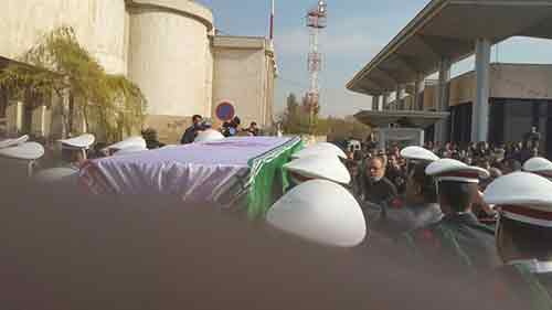 تشييع الشهيد آبادي بعد صلاة الجمعة في طهران