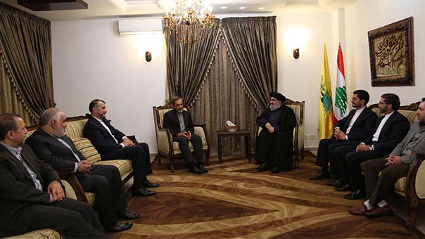 السيد حسن نصر الله إستقبل الدكتور ولايتي والوفد المرافق وعرض معه التطورات في المنطقة