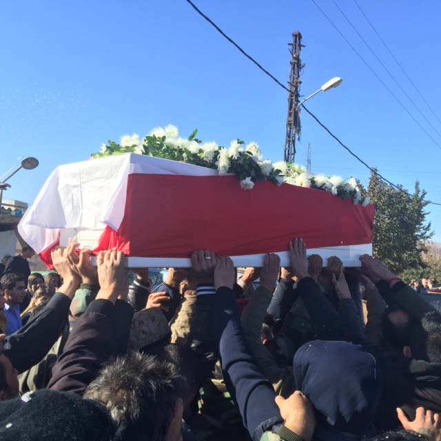 العسكري الشهيد محمد حميّة الى مثواه الأخير في طاريا