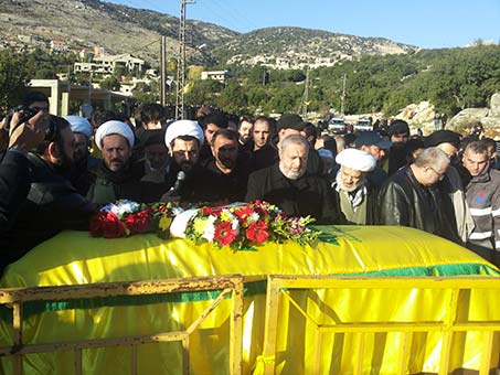 حزب الله وأهالي اللويزة شيّعوا الشهيد المجاهد محمد عباس مقلّد