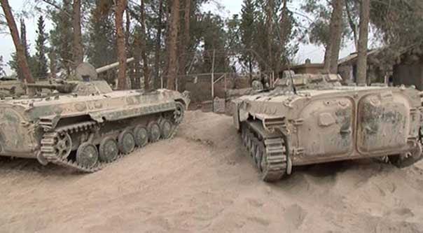 الكلاشينكوف تحسم معركة قاعدة مرج السلطان العسكرية