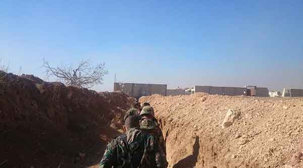 داريا: الجيش السوري يقسم الفصول الأربعة بعمق ألف متر