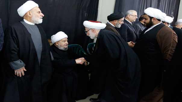 تقبل العزاء بالعلامة النمر في المجلس الاسلامي الشيعي .. الشيخ قبلان: القاتل ليس من أهل السنة والصراع ليس سنياً شيعياً