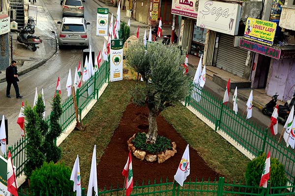 &rsquo;جهاد البناء&rsquo; تطلق حملة التشجير السنوية من مكان التفجيرين الارهابيين في برج البراحنة