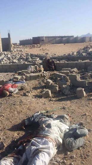 بالصور- مجزرة جديدة يرتكبها العدوان السعودي في محافظة الحديدة باليمن


