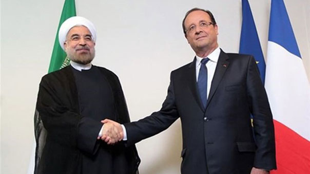 روحاني وهولاند : لمحاربة الارهاب وحل أزمات سوريا والعراق