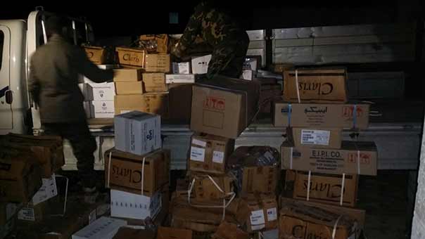 بالصور.. وصول اولى قافلات المساعدات الطبية إلى بلدتي &rsquo;نبل&rsquo; و &rsquo;الزهراء&rsquo;