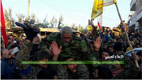 مشهد مهيب لاستقبال أهالي نبّل والزهراء طلائع الجيش السوري وحلفائه - مصوّر