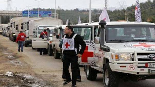 الصليب الأحمر: وصول مساعدات إلى المعضمية جنوب غرب دمشق
