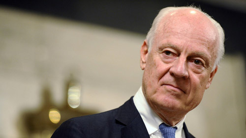 زيارة مفاجئة لموفد الامم المتحدة إلى دمشق