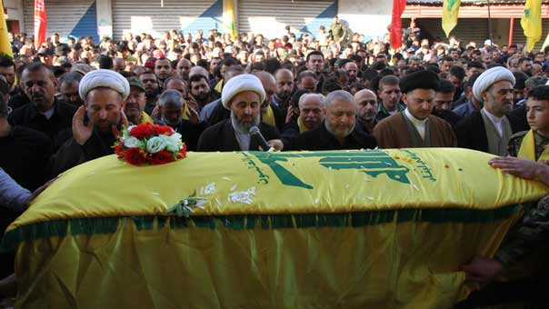حزب الله وأهالي بلدة حاروف يشيعون الشهيد علي طاهر ميداني