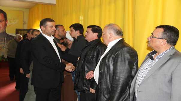 تقبل التبريكات بالشهيد القائد علي فياض (الحاج علاء) في بلدة انصار