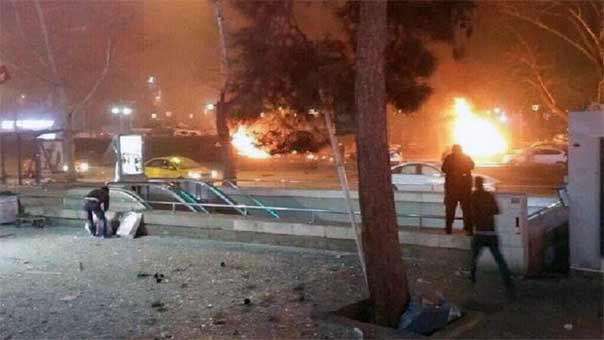 34 قتيلاً في هجوم جديد بسيارة مفخخة في قلب العاصمة التركية أنقرة