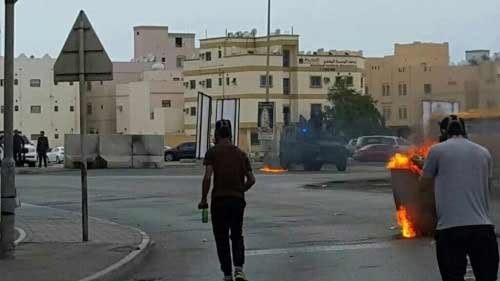 بالصور: تظاهرات احتجاجية بالبحرين في ذكرى احتلال درع الجزيرة للبلاد