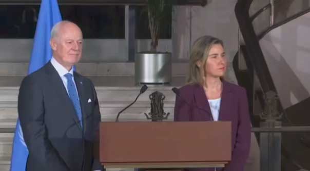 دمشق تتسلم مقترحاً من دي ميستورا ولقاء سوري - أوروبي أول منذ سنوات في جنيف