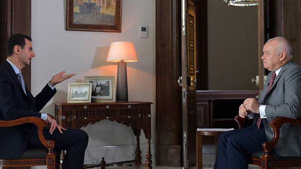 الرئيس الأسد: المرحلة الانتقالية تقوم على حكومة تضم مختلف الأطياف هدفها إنجاز الدستور