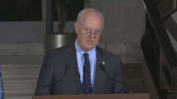 دي ميستورا: موسكو ودمشق وطهران وعمان أظهرت دعمها للعملية السياسية في سوريا