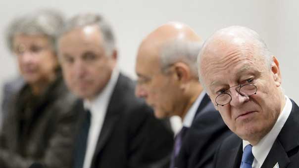 جلسة بناءة بين الوفد السوري ودي ميستورا في جنيف.. ومصير الرئيس الأسد ليس مطروحاً للنقاش